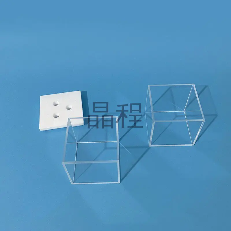 All Fused Quartz Photoelectrochemical Cell 200nm UV Transparent Electrolysis Tank PTFE 3-Hole Cover For Three Electrode Experime