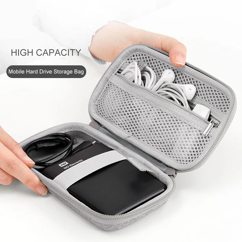 UTHAI الجلود إيفا صندوق تخزين رقمي المحمولة هارد شل أداة رقمية حقيبة التخزين سماعة صندوق شاحن كابل بيانات USB U75