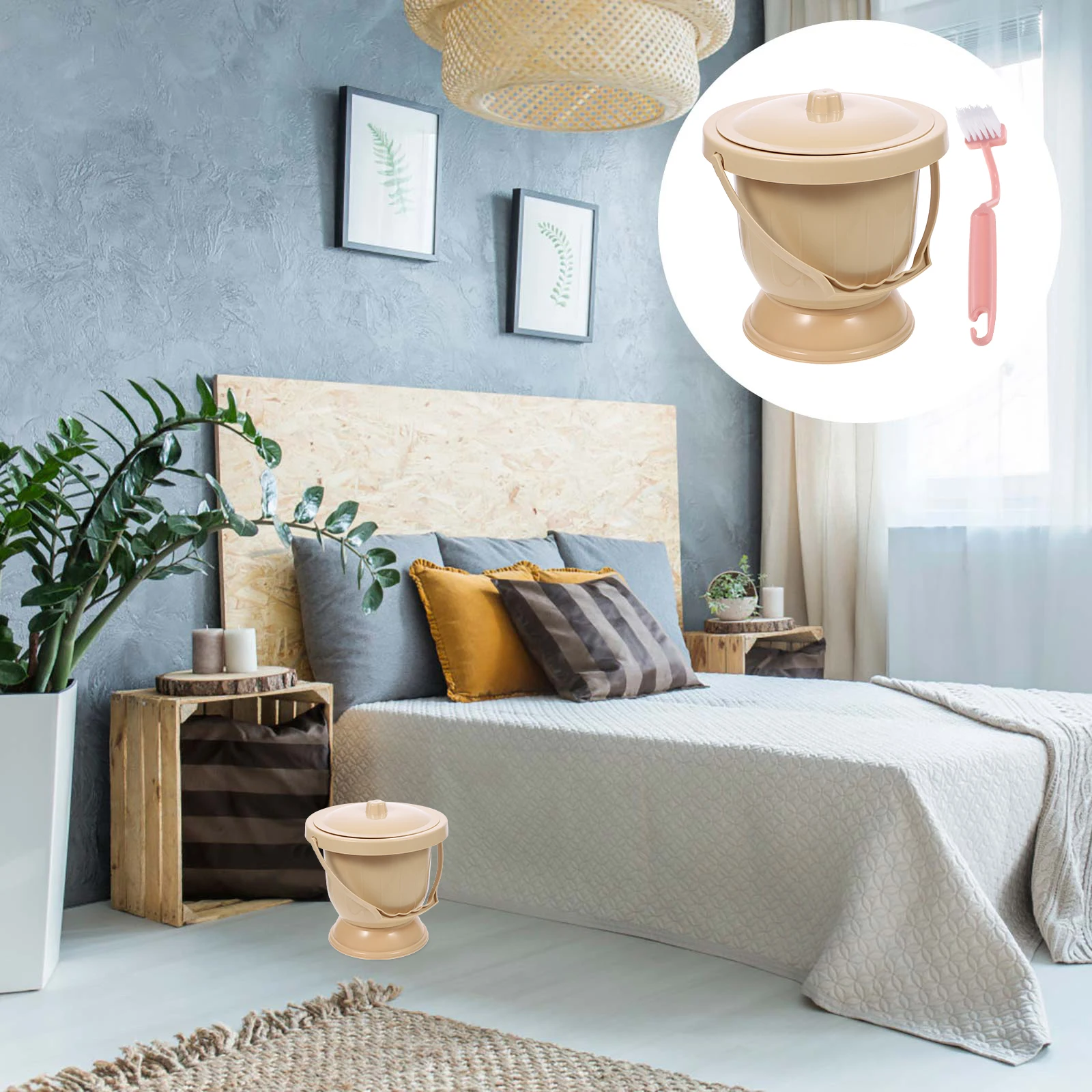 

портативный горшок для мочи, плювательница, прочная пластиковая герметичная крышка, ночное судно, домашний писсуар, горшок для взрослых, дорожный горшок