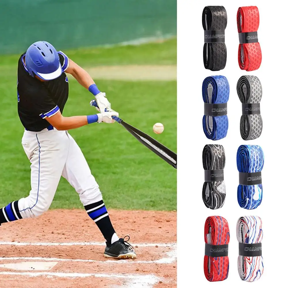 1M Bat Grip Tape For Baseball Absorbs Sweat Tennis Grip Racket Handle Grip PU Anti-Skid Overgrip Sweatband Tape For Pickleb K8F4