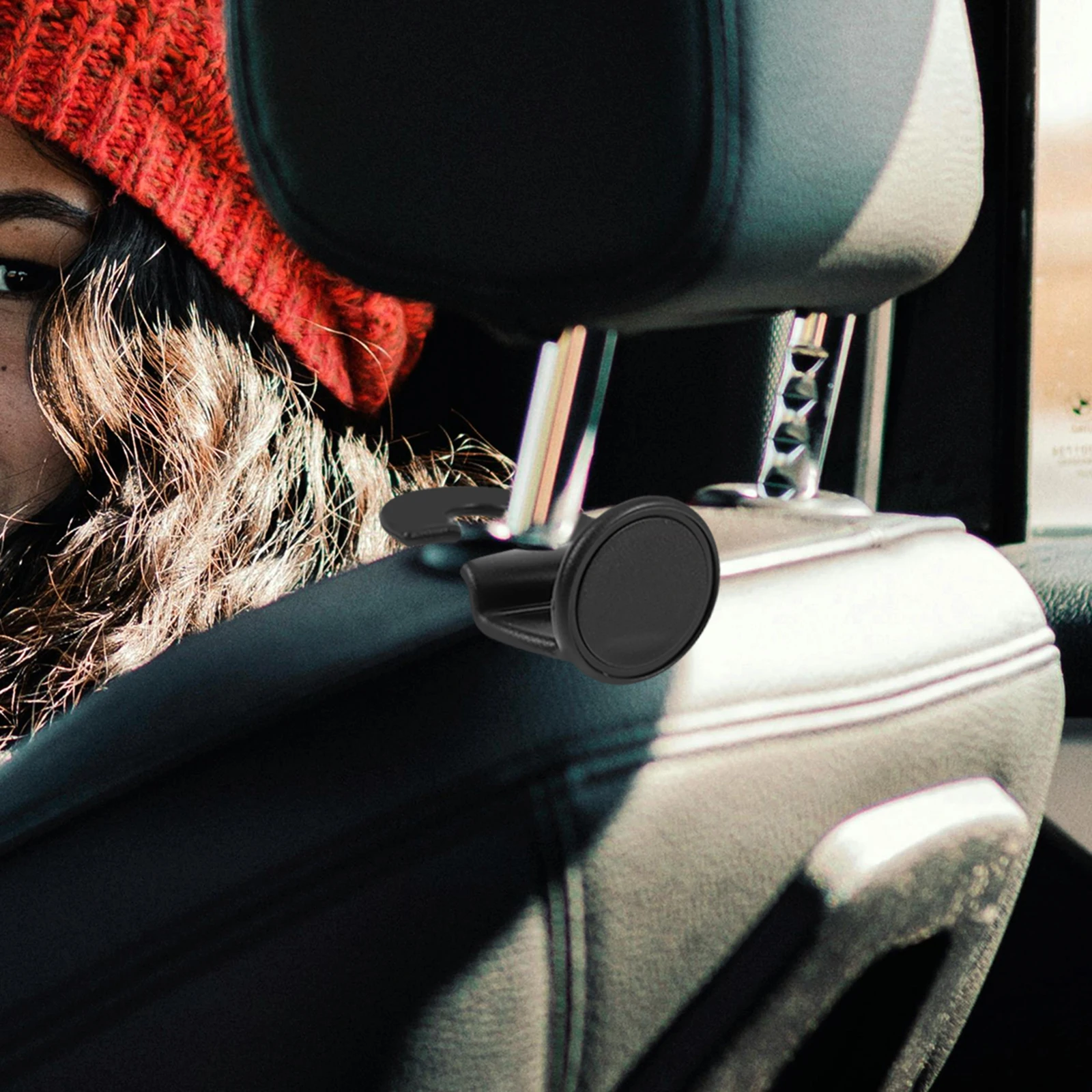 

5 Pcs Hooks ABS Material Back Seat Organizer Headrest Compatible Storage Small Auto Vehicle Seat Organizer Grocery