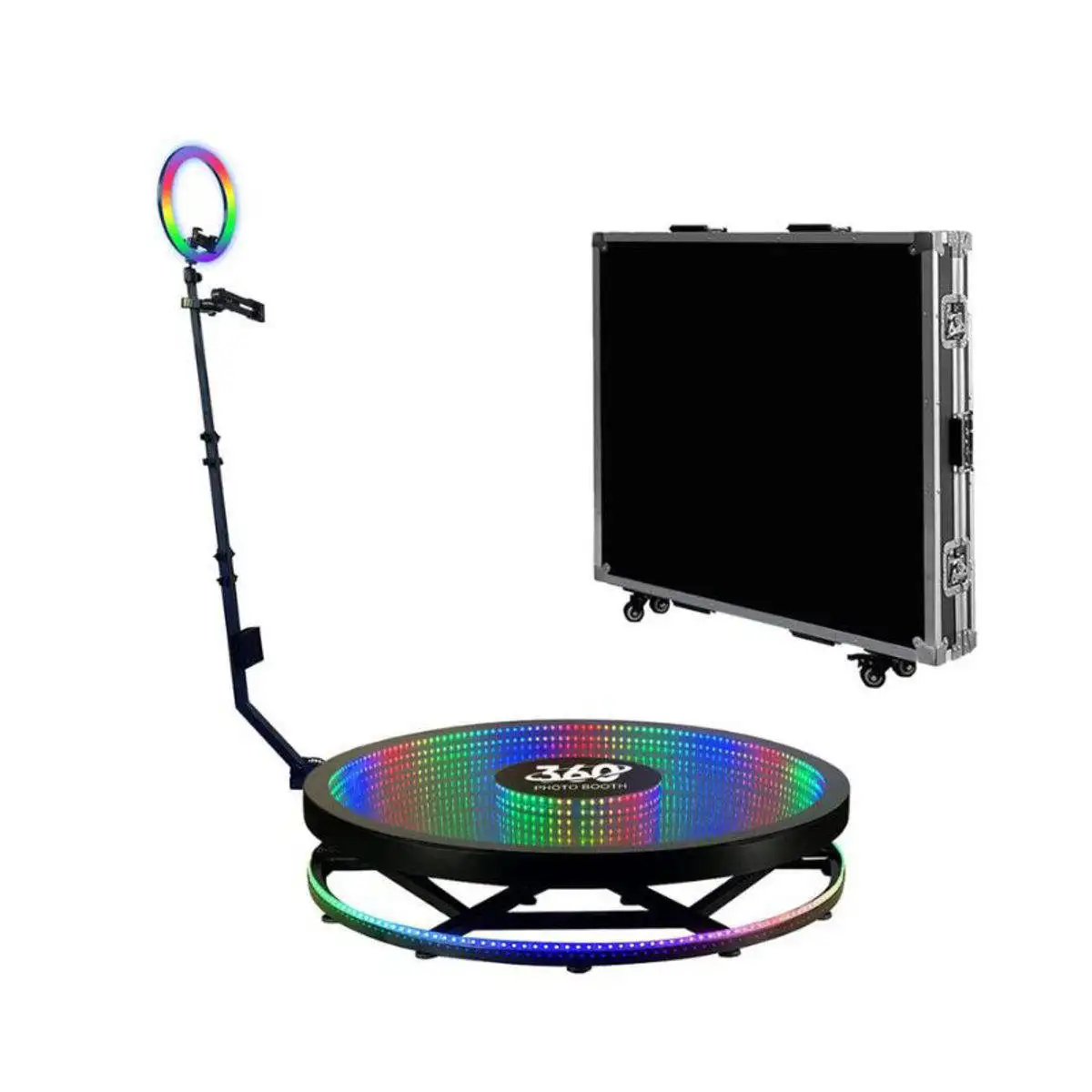 360 Photo Booth Automatic Video Rotating Selfie Platform Motorized Party Wedding