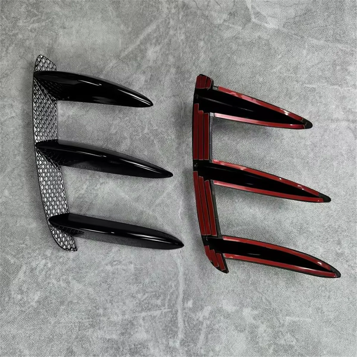 Задний бампер автомобиля, боковой вентиляционный спойлер, комплекты кузова Canard для Mercedes Benz A Class W176 A200 A250 A45 AMG Sport Hatchback -T45C