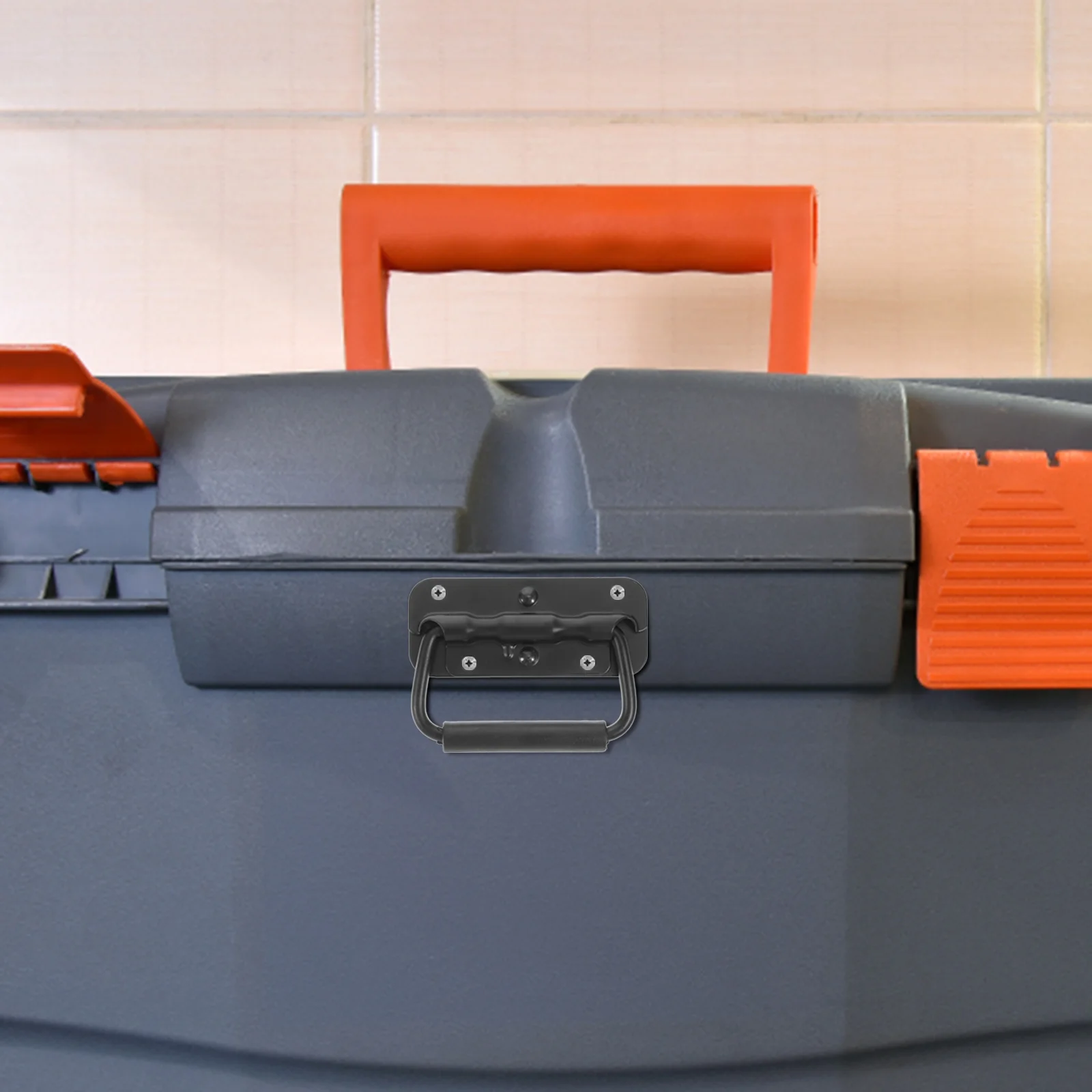 Maniglia per porta da 4 pezzi Maniglia pieghevole Maniglie per barche per montaggio superficiale caricate a molla Custodia rotonda in argento per armadio