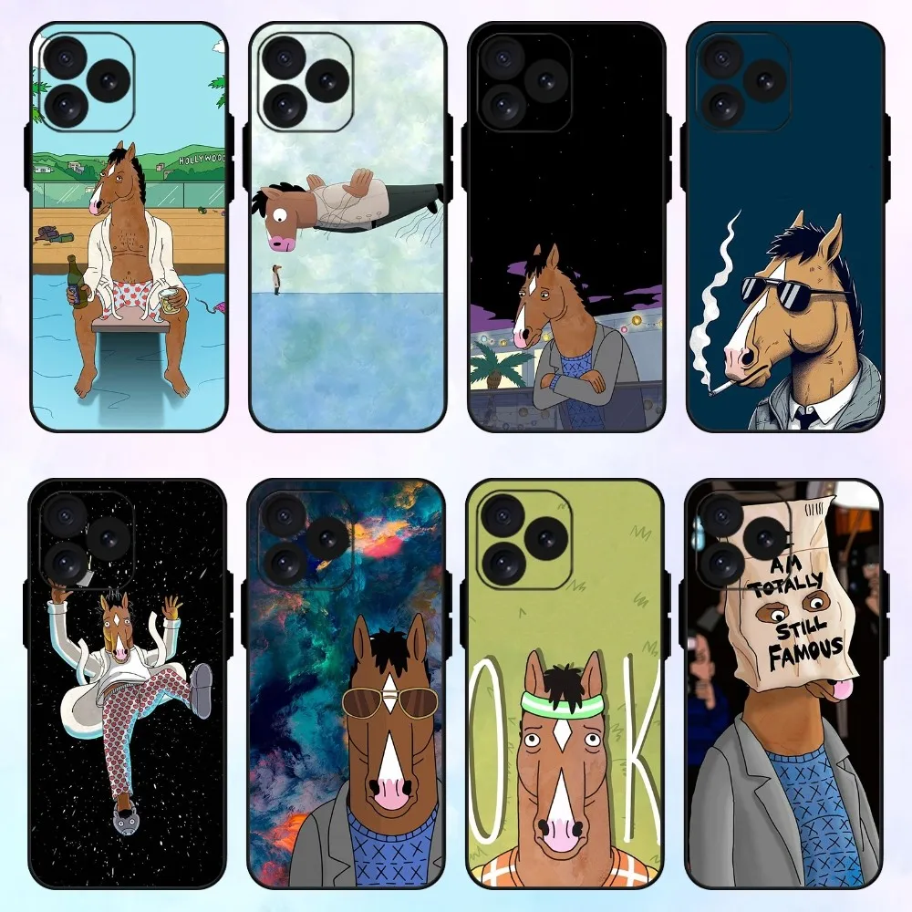 B-BoJack H-Horsemans Phone Case For iPhone 8 11 12 13 14 15 Mini X XR XS PRO MAX Plus Shell