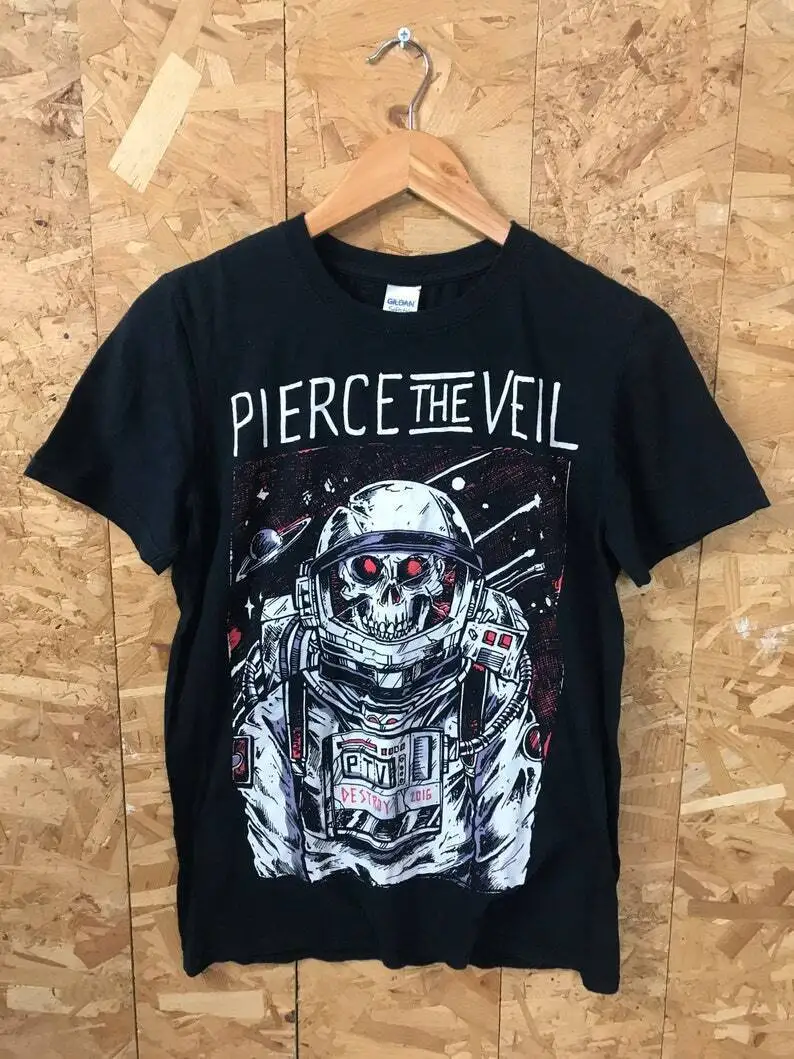 Vintage Pierce The Veil Music Merch Band T Shirt, Pop-Punk Unisex T Shirt W03264