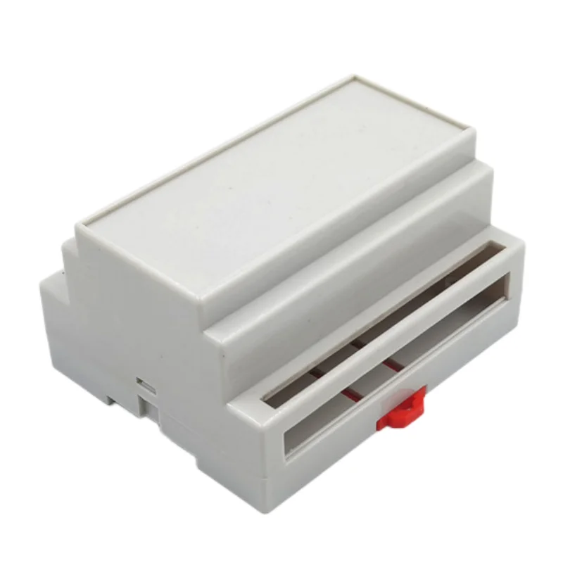 1pcs PLC DIN 35-Rail  Electrical Shell Grid Isolation Module ABS Plastic Case 88x107x59mm 4-03-4 Junction Box instrument housing