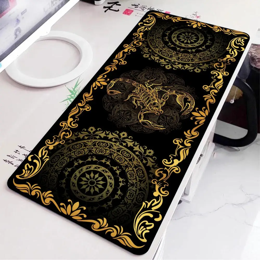 

Scorpion flower lace Mouse Pad Art Mausepad Large Gaming Non-slip XXL Game Rug Desk Aesthetic Laptop Tablet Mat Gamer PC Playmat