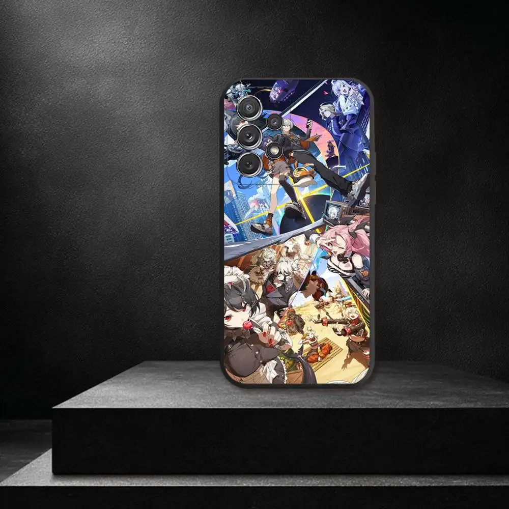 Zenless Z-Zone Zero Phone Case For Samsung S 25,24,23,22,30,21,10,9,Ultra,Plus,Lite,FE,4,5G Black Soft Case