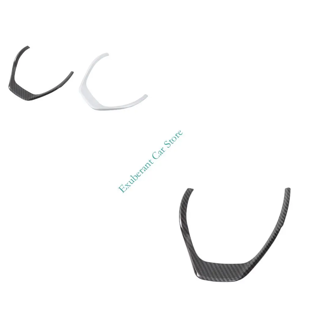 H3CE Steering Wheel Trim Cover Easy Installation Sturdy PVC Universal Steering Wheel Decoration Panel for Car 3 Models