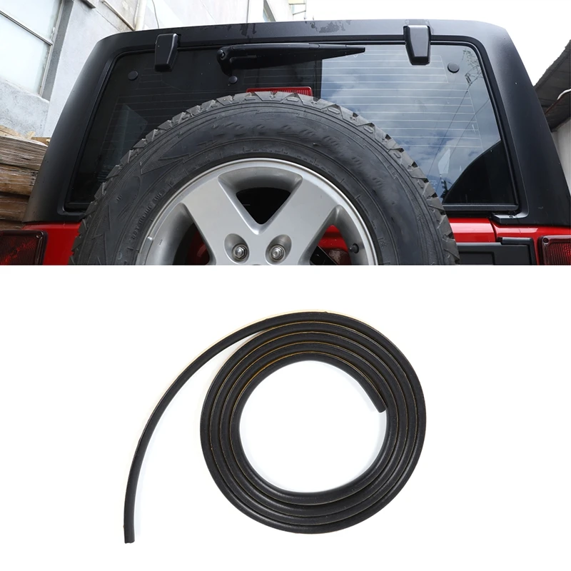 Rear Door Glass Seal Strip For Jeep Wrangler JK JL 2007-2020 Waterproof Dustproof Durable