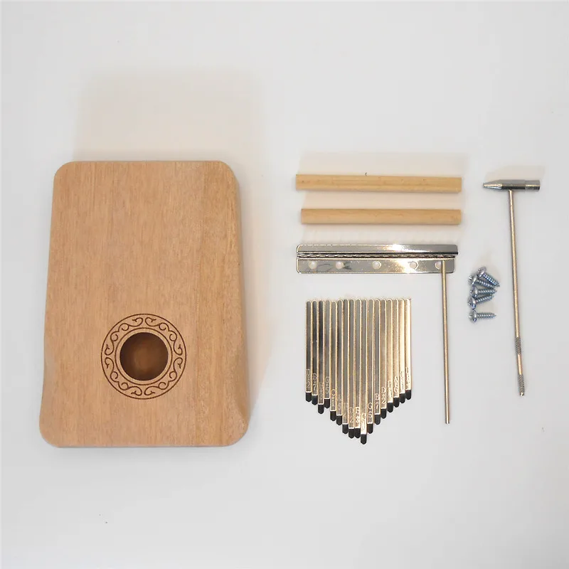 DIY Kalimba Material Kit 17/21/34 Tone Kalimbas Assembly Wooden Thumb Piano for Kids Musical Keyboard Handwork Assembly Kit
