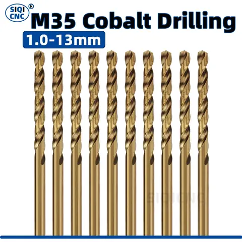 드릴 비트 코발트 고속 강철 트위스트 드릴 M35 스테인레스 스틸 도구 세트 금속 스테인레스 스틸 드릴링 도구 액세서리