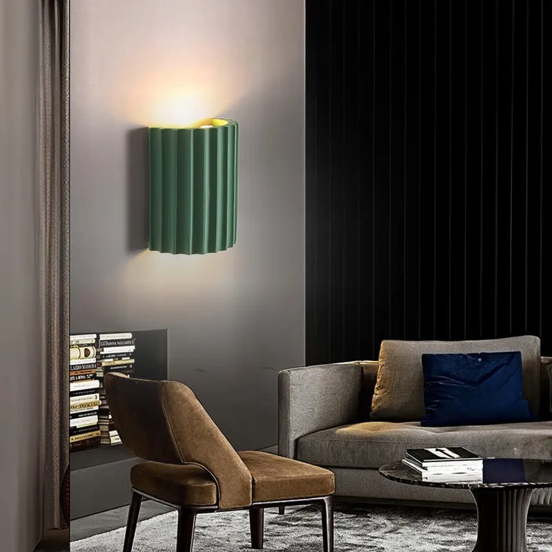 Northern Europe Wall Lamps LED Resin Sconces Bedside Aisle Stair Balcony Corridor Study Reading Modern Home Decor Light Fixture