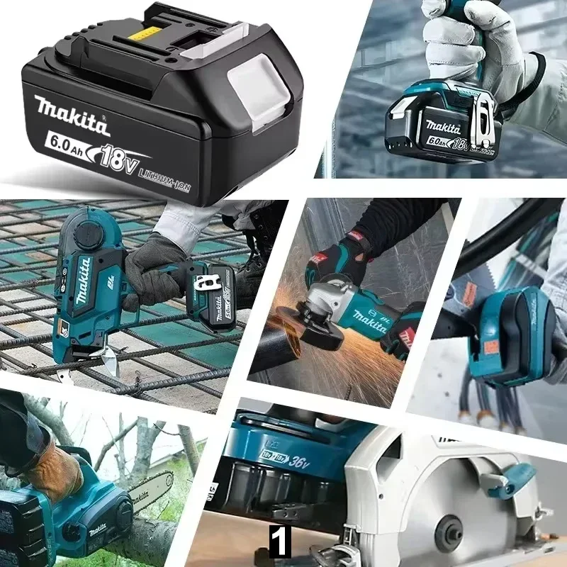 100% Original Makita 18V 6.0Ah Rechargeable Battery ,Makita BL1840B BL1850 BL1850B battery Suitable for DTW700