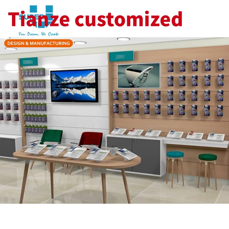 

(Customized) Cell Phone Store Design Mobile Phone Shop Fitting Display Retail Cell Phone Store Furniture