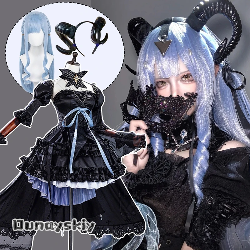 Juego Arknights X Sakiko Togawa disfraz de Cosplay {Dunayskiy} mangas de estilo gótico camisas de cintura alta vestido de Halloween lazo de encaje Lolita