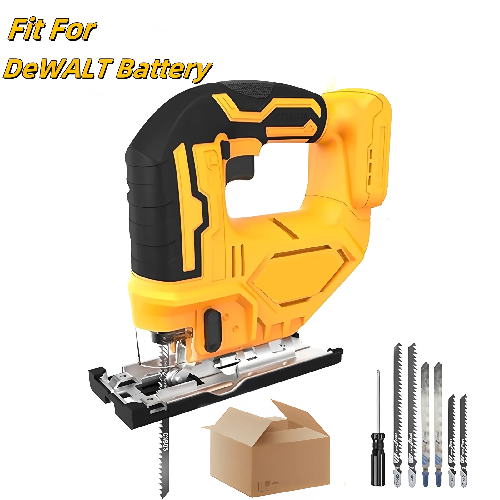 Cordless Jig Saw Electric Jigsaw 3 Gears Portable Multi-Function Woodworking Power Tools for Dewalt 18V 20V Battery