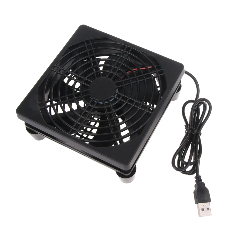 Cooling Case Fan for Receiver DVR Box Router 120mmx55mm 5V USB Power Dropship