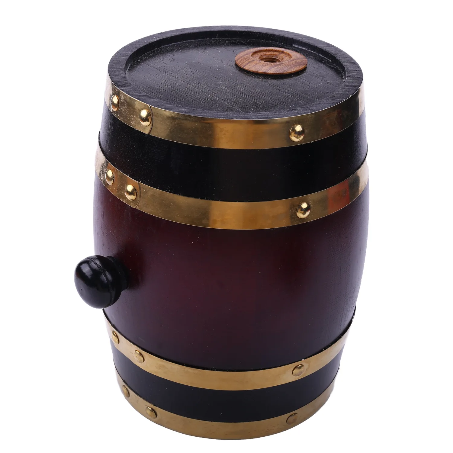 

AA94-1.5L Wooden Barrel Wooden Beer Brewing Tools Tap Water Machine Pot Wine Mini Barrel Bar Home Brewing Beer Barrel