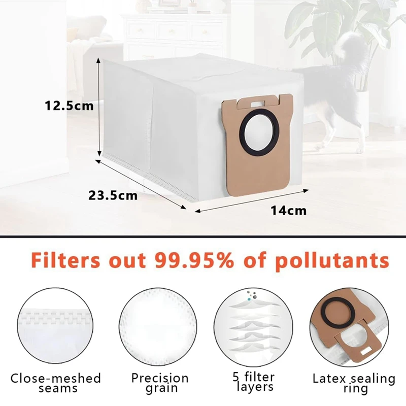 Main Side Brush Hepa Filter Mop Cloth Dust Bags For Dreame L10S Ultra L10 Ultra Robot Vacuum Spare Parts Accessories image 4