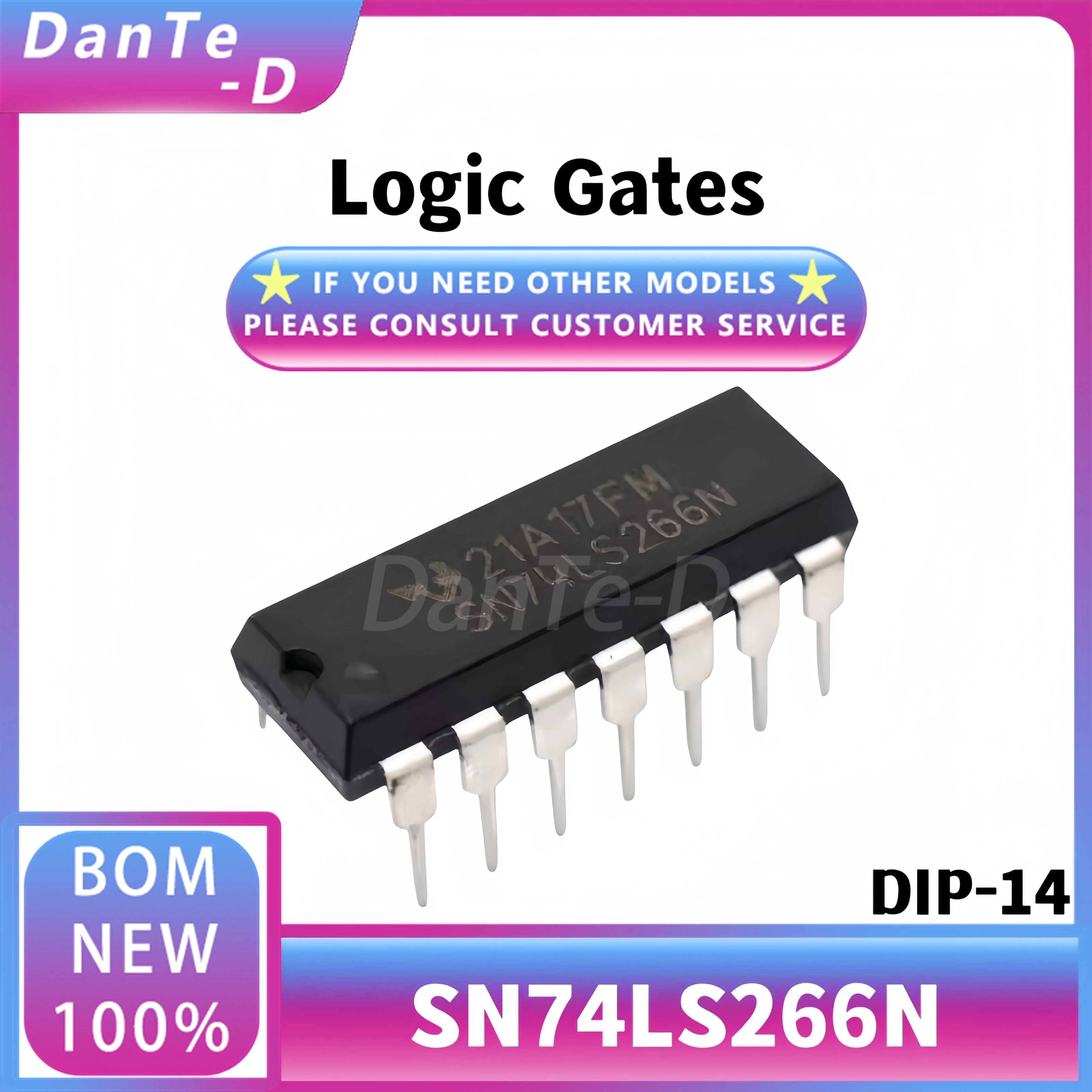 SN74LS266N package DIP-14 74LS266 logic gate and inverter IC new original authentic