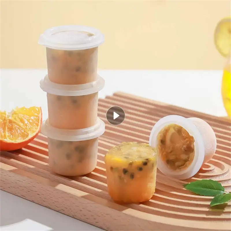 Makers Food Grade Stacked Storage Transparent Ice Cream Maker Tool Round Ice Hockey Mold Easy Demoulding Space-saving