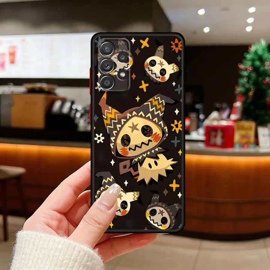 Hülle für Samsung Galaxy A17 A52 A52S A72 A54 A34 A36 A56 A55 A14 A23 A73 A33 A53 A16 A15 A35 Handyhülle Pokemons Mimikyu
