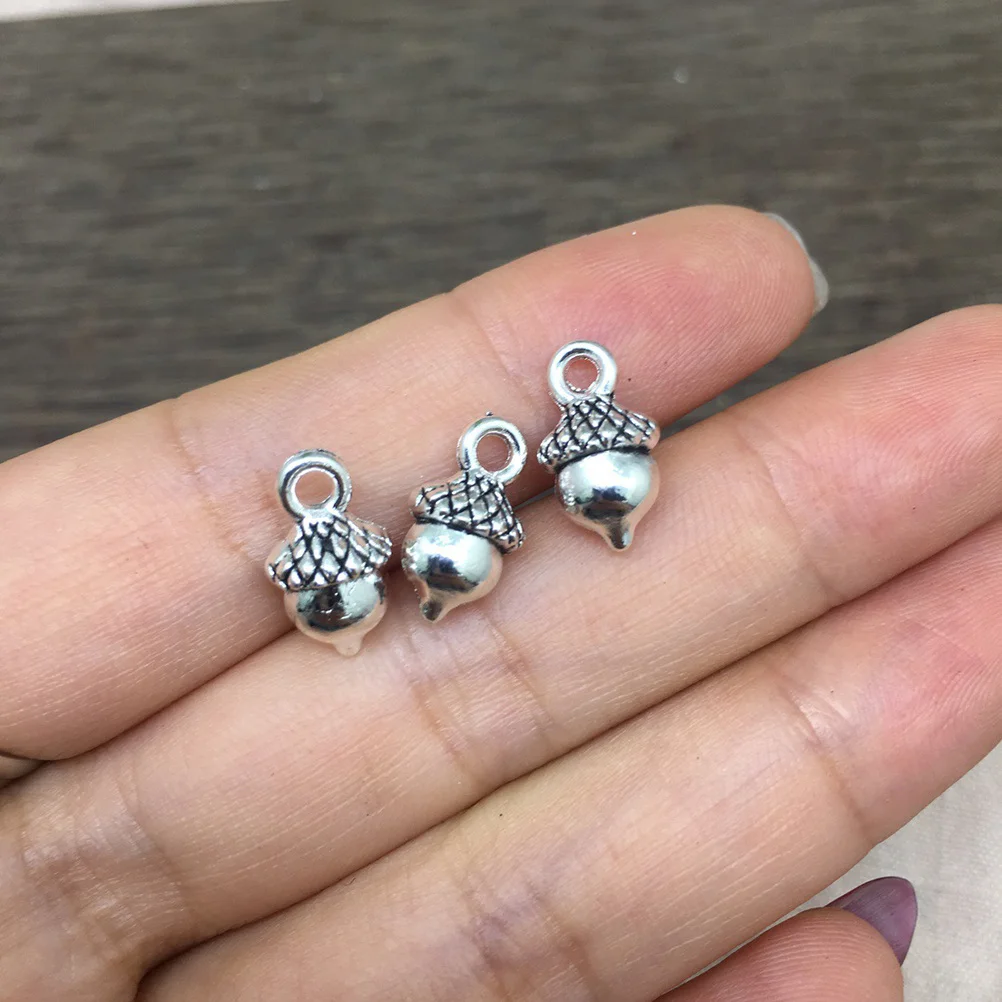 

100Pcs Alloy Acorn Pine Cone Pendant DIY Charm Set Jewelry Making Necklace Bracelet Accessories Alloy Pendant Charm