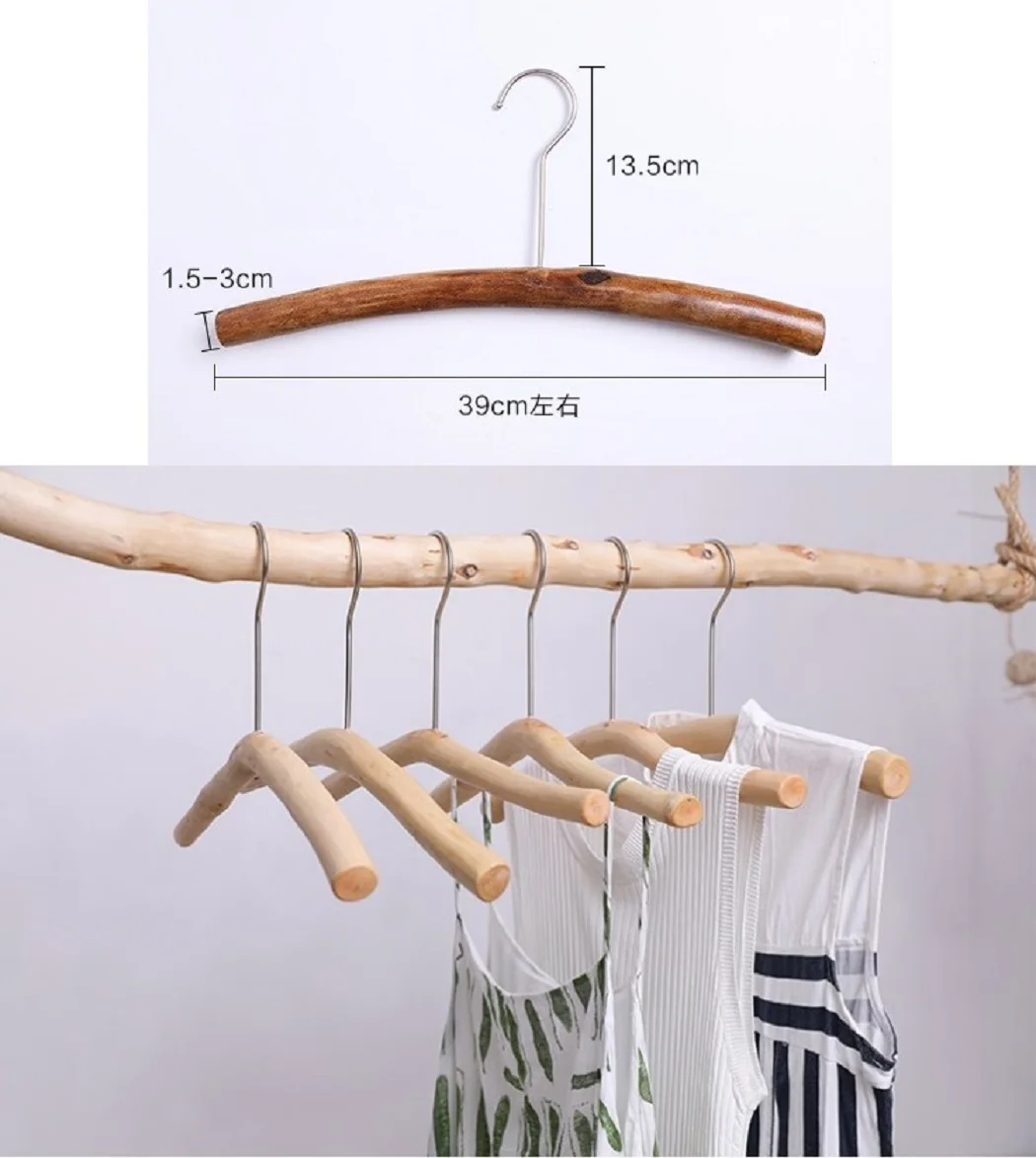 Solid Wood Clothes Hangers, Ecological Branches, Home Accommodation Clothing Store, Creative Brackets, Original