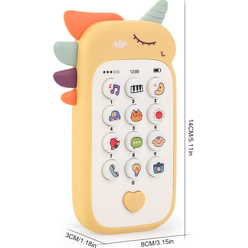 Babytelefoon Muziek Speelgoed Geluidsmachine Kinderen Baby Vroege educatieve mobiele telefoon Cadeau