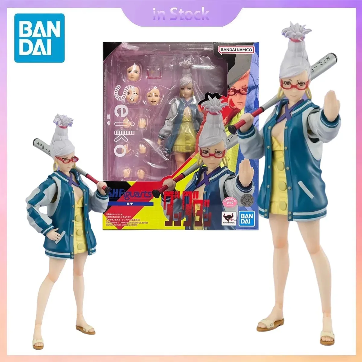 오리지널 반다이 정품 재고 있음 아야세 세이코 S.H.Figuarts DAN DA DAN 애니메이션 컬렉션 액션 피규어 모델 키트 오리지널 박스