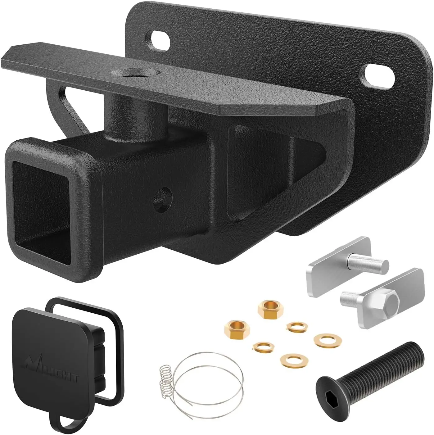 

2 Inch Trailer Hitch Receiver Class 3 Tow Kit with Cover, Fits Dodge Ram 1500/2500/3500 (2003-2018)