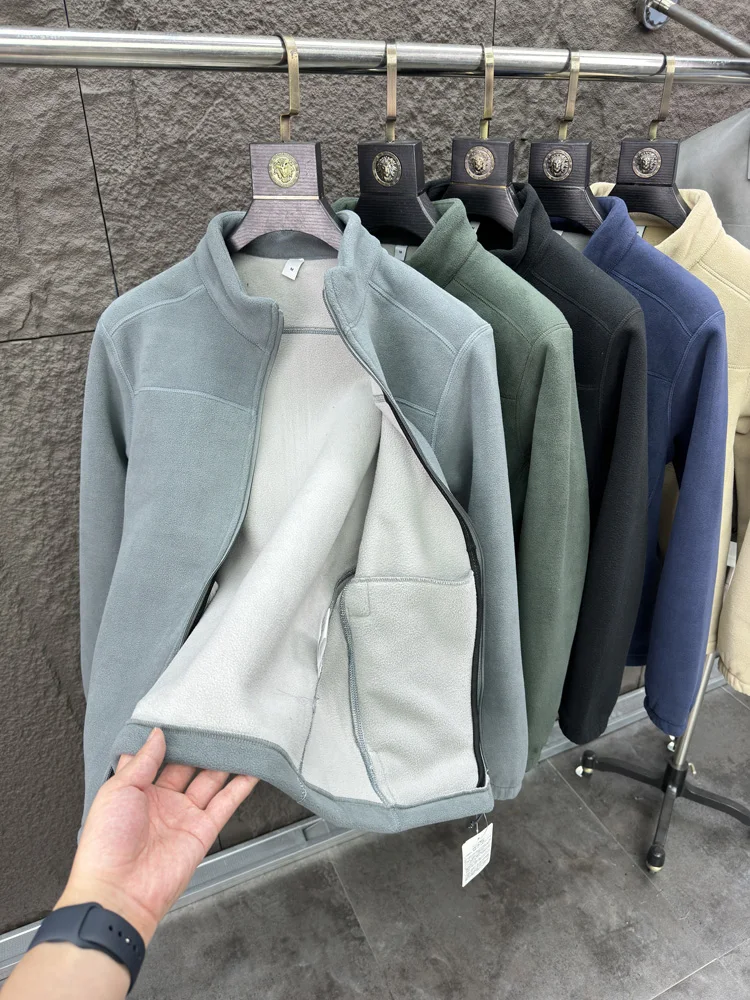 

Svip Thiened Fce осень-зима моя открытый кардиган с воротником-стойкой Fce на подкладке повседневная мужская верхняя одежда