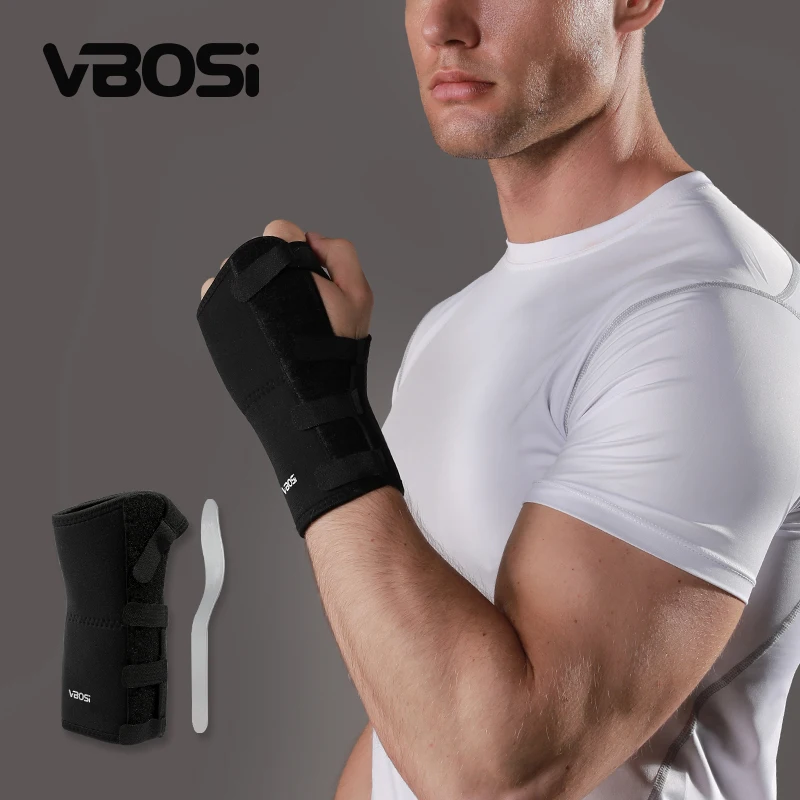 VBOSI 1 Stück Verstellbare Unisex-Handgelenkstütze für die linke Hand mit Metallstrebe für Frauen und Männer, Geschenk
