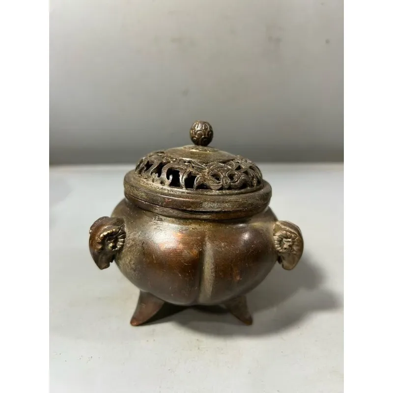 Alloy Sheep Incense Burner Home Decor Craft