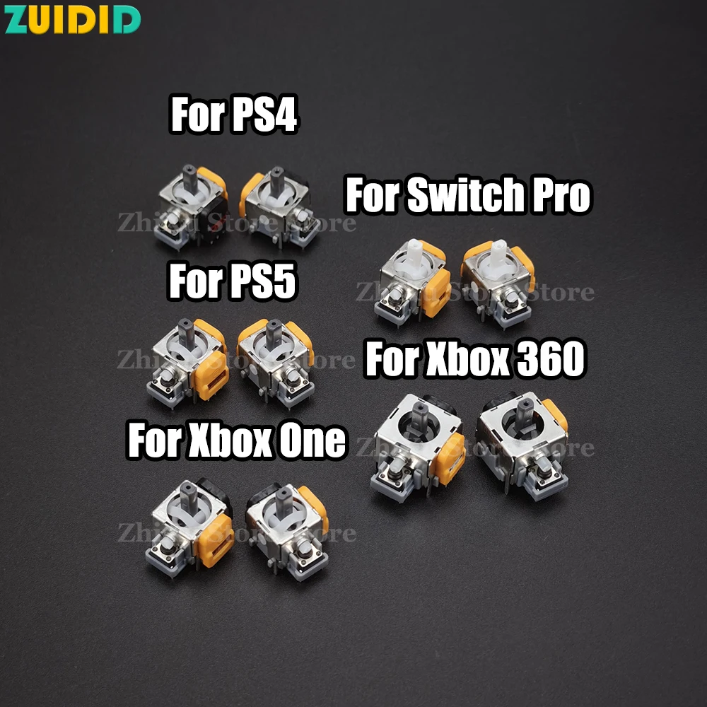 2-10PCS Replacement Hall Effect Joystick 3D Analog Joystick for PS5 PS4 For Xbox One/360 Switch Pro Controller Repair Accessory