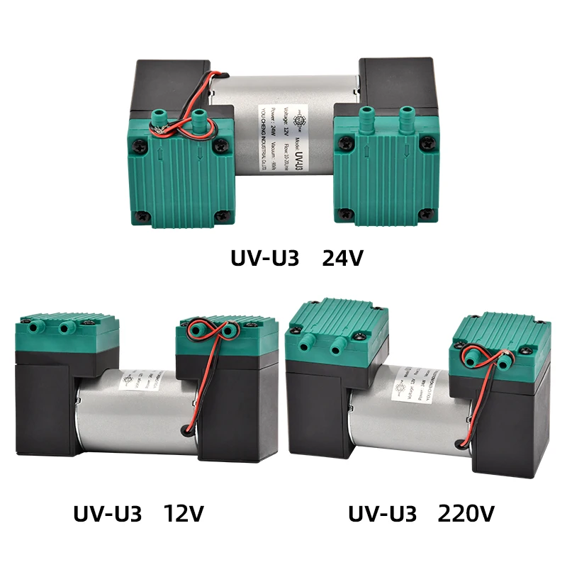 

DC Diaphragm Vaccum Pump High Negative Pressure Air Suction Vaccum Pump 90Kpa 15L