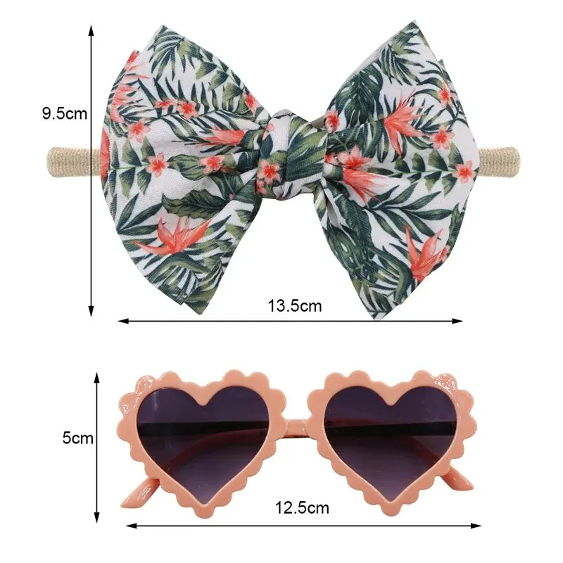 2Pcs/Pack Heart Dog Sunglasses Pet Dog Bows Cute Pet Grooming Bows Dog Hair Rubber Bands Photography Tool Pet Accessoires