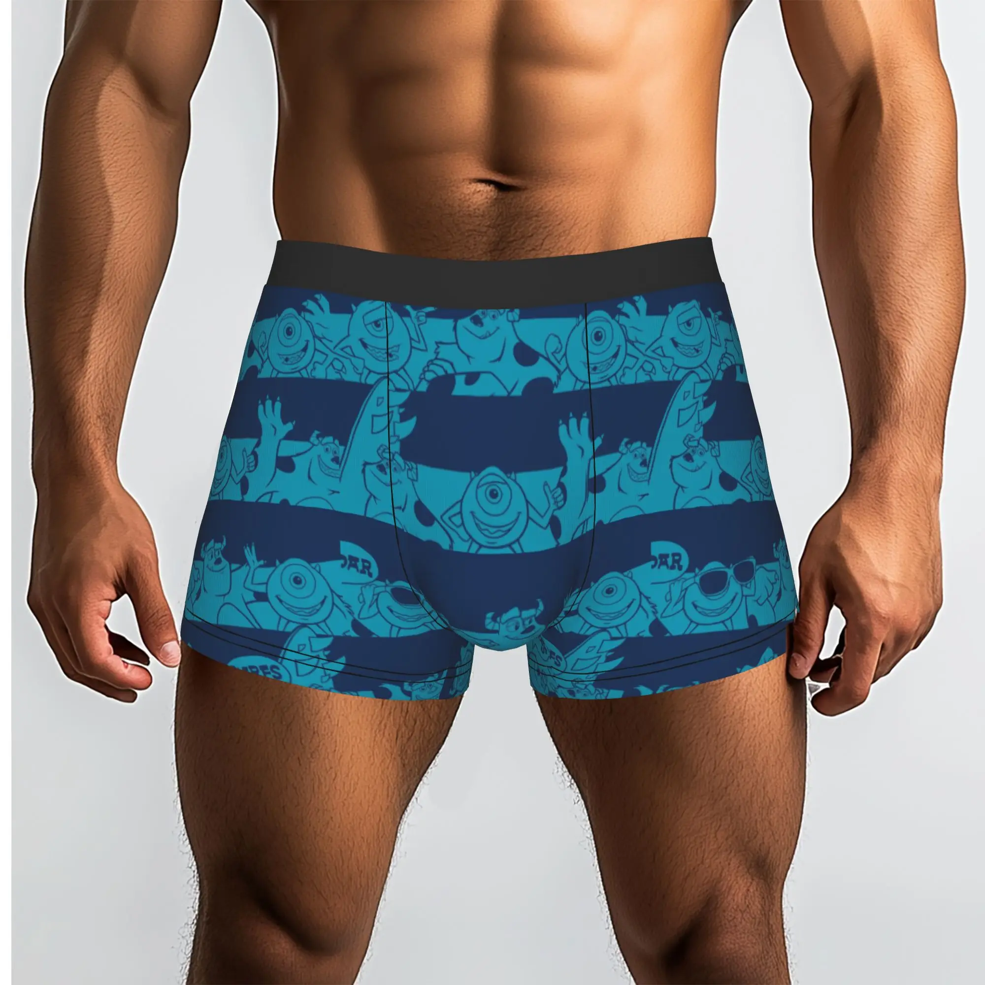 Custom M-Monsters Anime University Underwear Men Stretch  Boxer Briefs Shorts Panties Soft Underpants For Homme