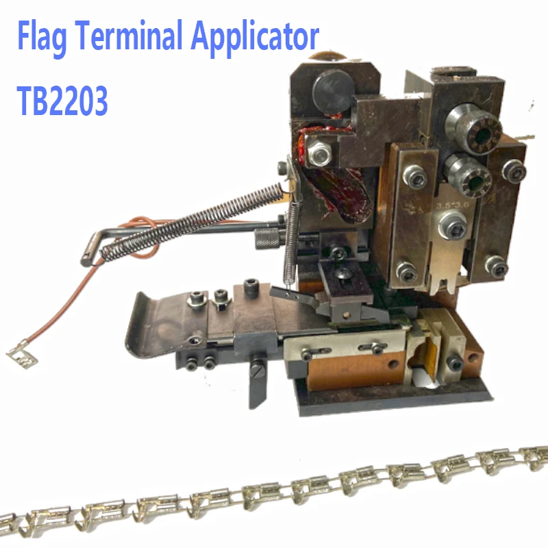 High Precision Vertical End Feed Flag Terminal Crimping Applicator OTP Mold for Crimping Machine TB 2203 6.3 Female Terminal