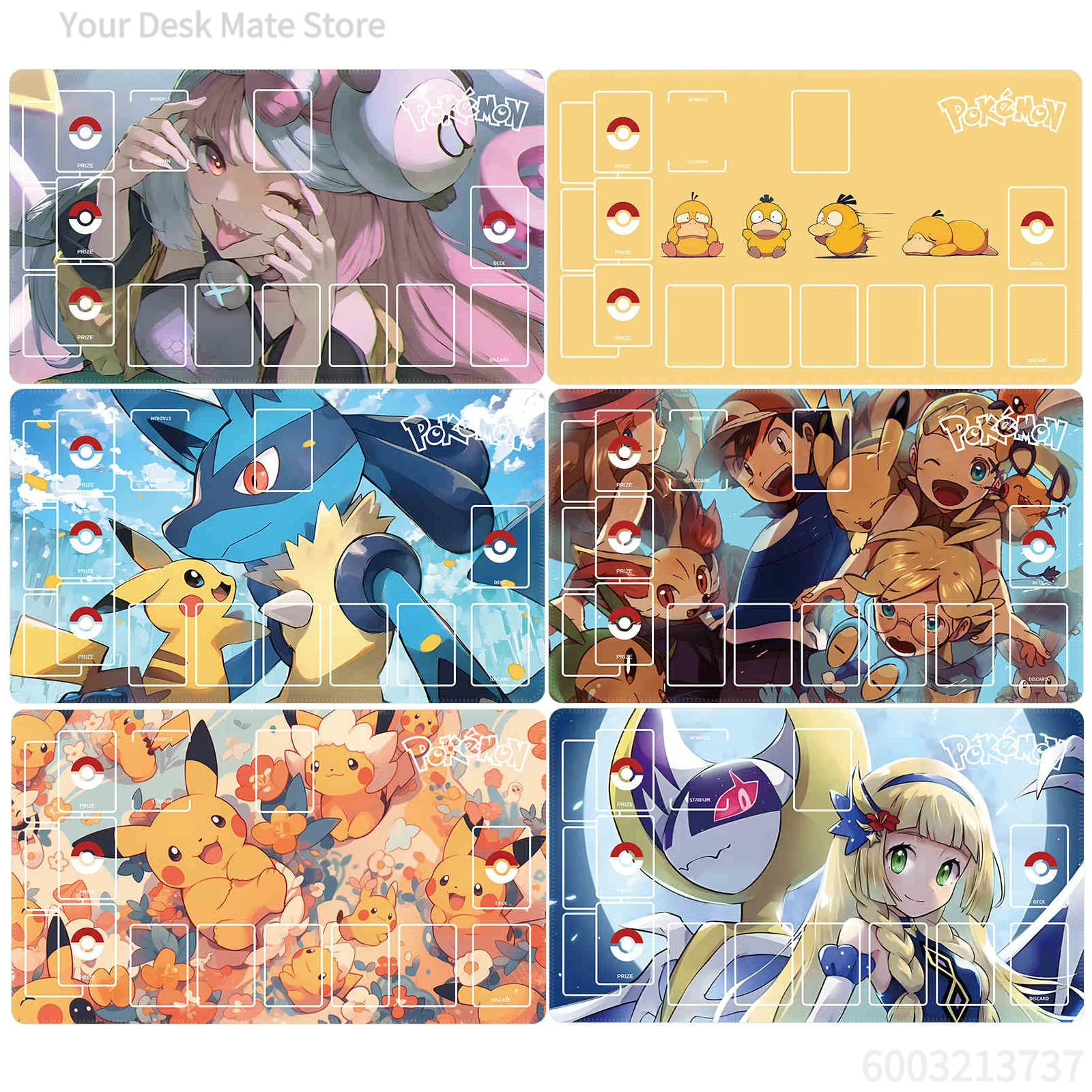 

Pokemon Extended Gaming Mouse Pad, Non-Slip & Stain Resistant Desk Mat, Anime Character Design for Desk Decor, Large Mousepad fo