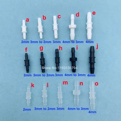 20PCS Straight Ink Tube hose Connector White Eco Solvent UV Hose Joint Tube Connecting Pipe transfer for Epson Printer Machine