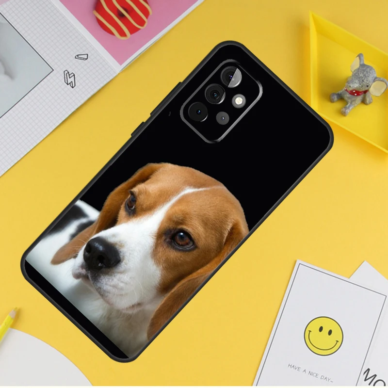 Beagle Dog Case For Samsung Galaxy A54 A34 A14 A13 A33 A53 A12 A32 A52 A71 A51 A15 A25 A35 A55 Cover