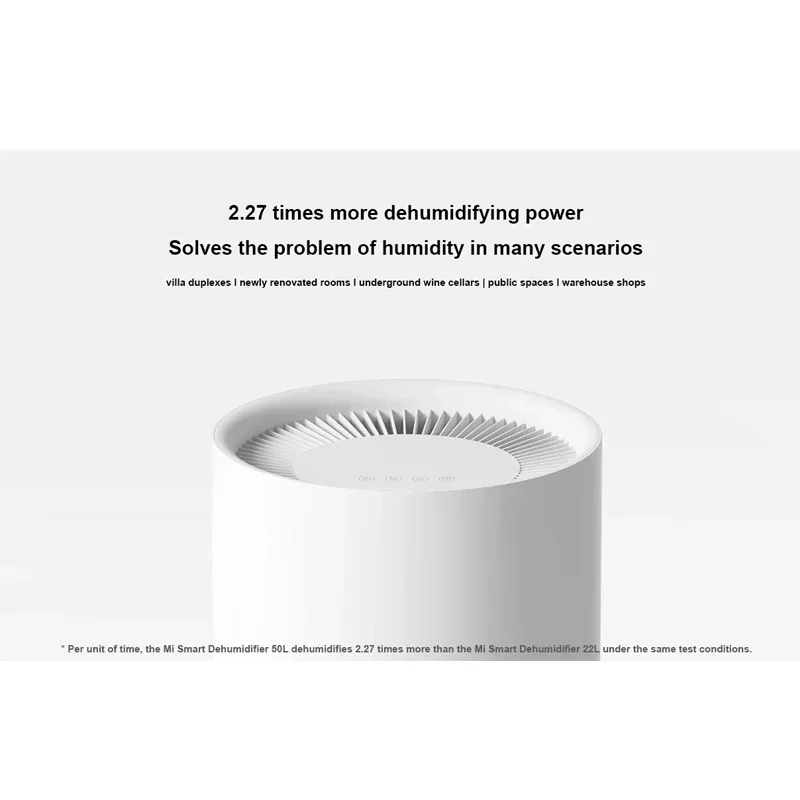 NEW Xiaomi Mijia Smart dehumidifier 50L Effect in  minutes dehumidification Negative ion purification 100㎡ Circular coverage