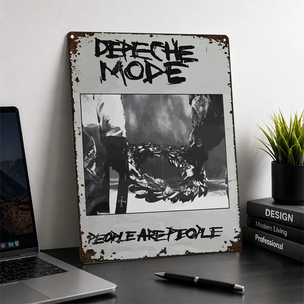 Depeche Mode Concert Collage Aluminum Poster Grunge Wall Art For Music Studio Customized Metal Sign Record Collector Gift Idea