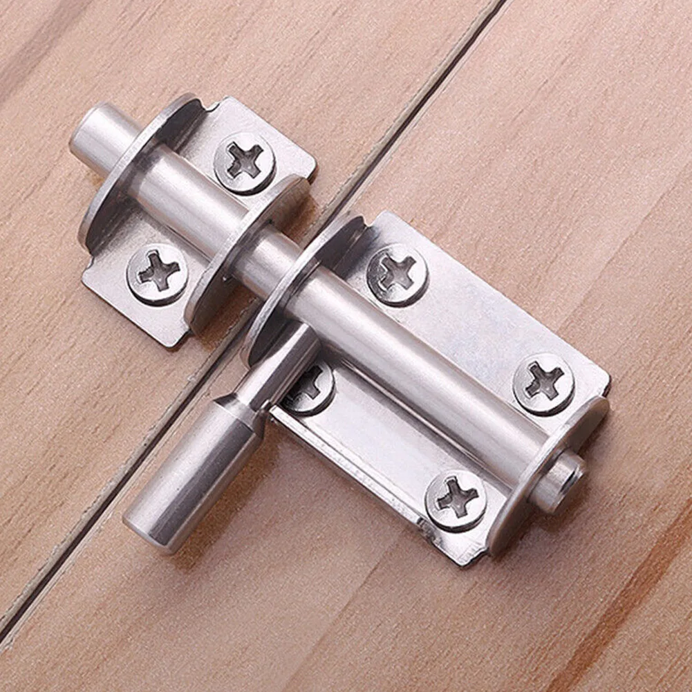 1Pcs Stainless Stee Sliding Gate Bolt Shed Bedroom Toilet Door Lock Catch Door Latch Sliding Lock Bolt Latch Hasp Staple Gate