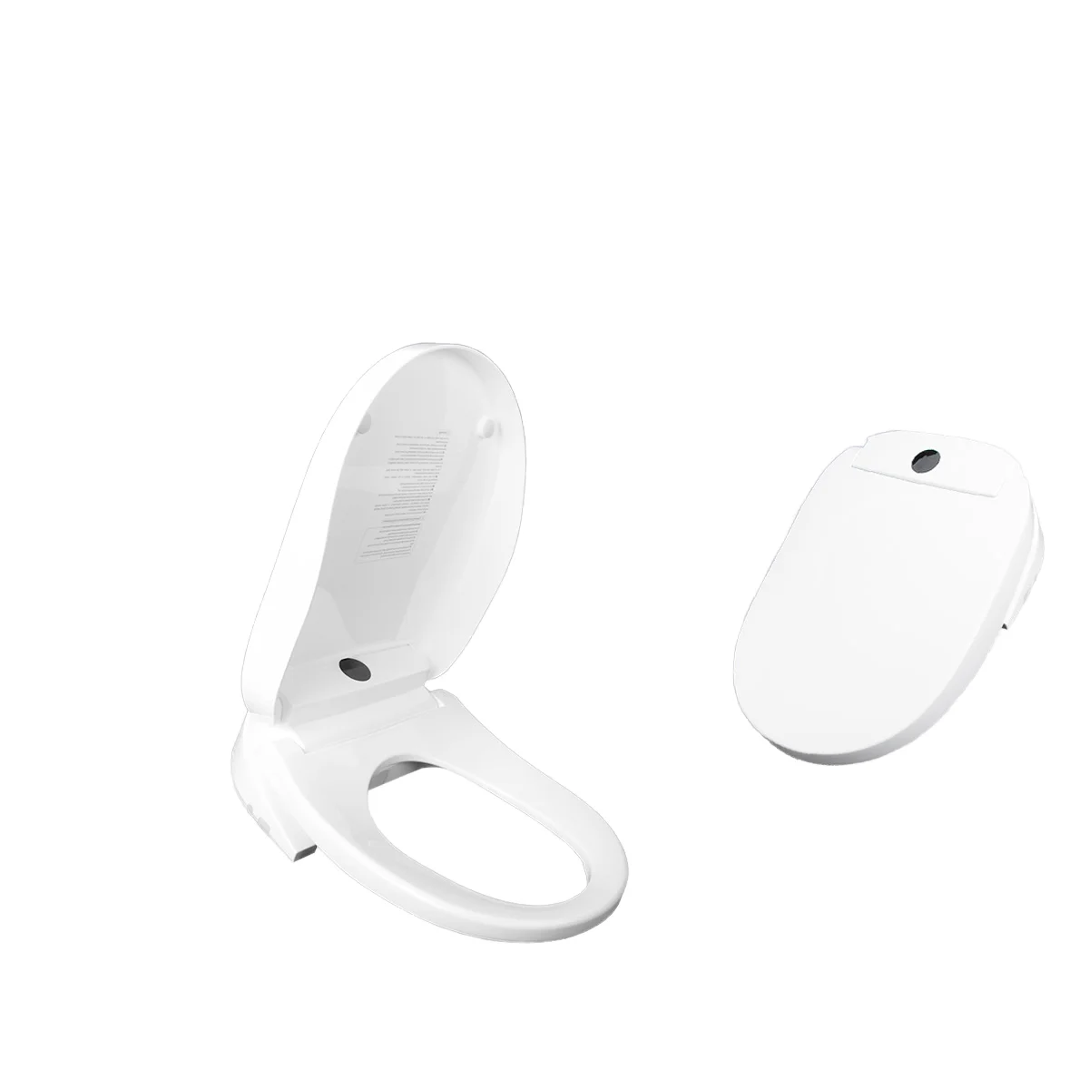 

Smart Bidet Toilet Seat with U-Type Design Adjustable Water Temp Silent Closing Anti-Bacterial Air Dryer Seat Heating-Plastic