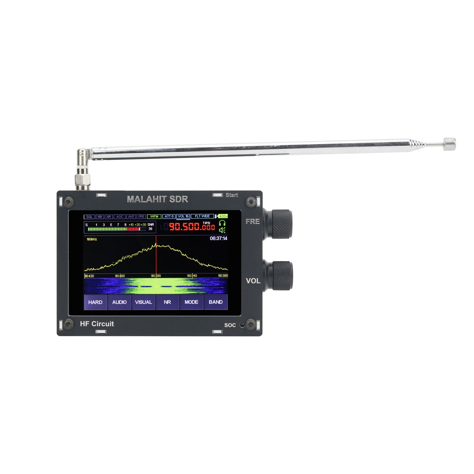 

Hifi Audio MALAHIT SDR 50KHz-2GHZ DSP SDR Receiver Radio 1.10C AM/SSB/NFM/WFM with Speaker