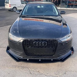 3Pcs Gloss Black Car Front Bumper Lip Splitter For Audi A4 B8 B8.5 8K A4 TFSI TDI FSI 2012 2013 2014-2016 LCI Tuning Bodykits
